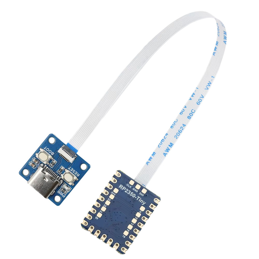 Raspberry Pi RP2350 Tiny Microcontroller-Entwicklungsboard mit RP2350A Dual Core Dual Architecture Prozessor und USB-C in Blau - Bild 3