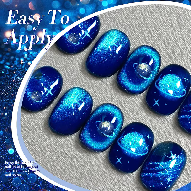 BORN PRETTY Magnetischer Gel-Nagellack, Deep Blue, 10 ml - Bild 3