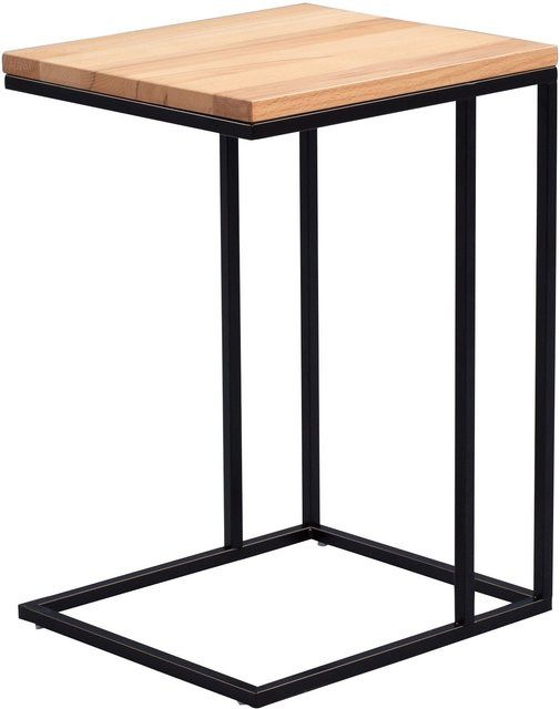 Beistelltisch ODIS M2 KOLLEKTION aus Kernbuche in Braun und Beige, Modern, B/T/H: 43 x 38 x 62 cm - Bild 1