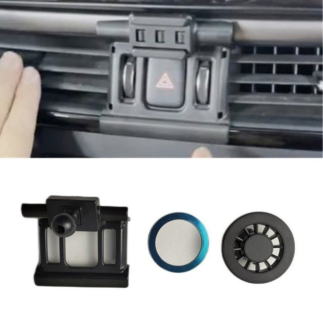 Magnetische Smartphone-Halterung aus ABS-Kunststoff für KIA K5 Optima (2016-2018) in Schwarz - Bild 1