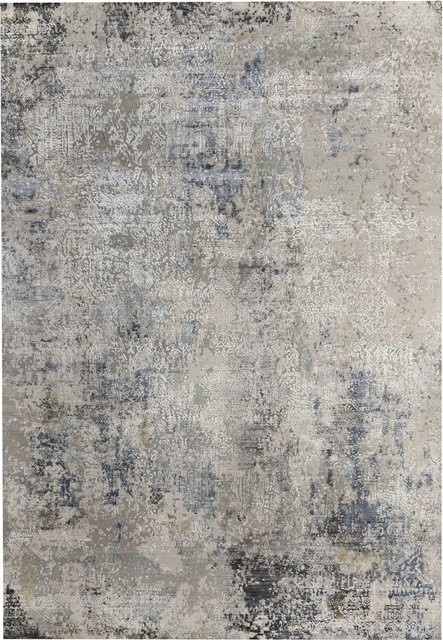 Moderner Teppich CAPRICE von Rupesch in Blau und Grau mit abstraktem Design aus Wolle und Viskose, B/T: 300 x 200 cm - Bild 1