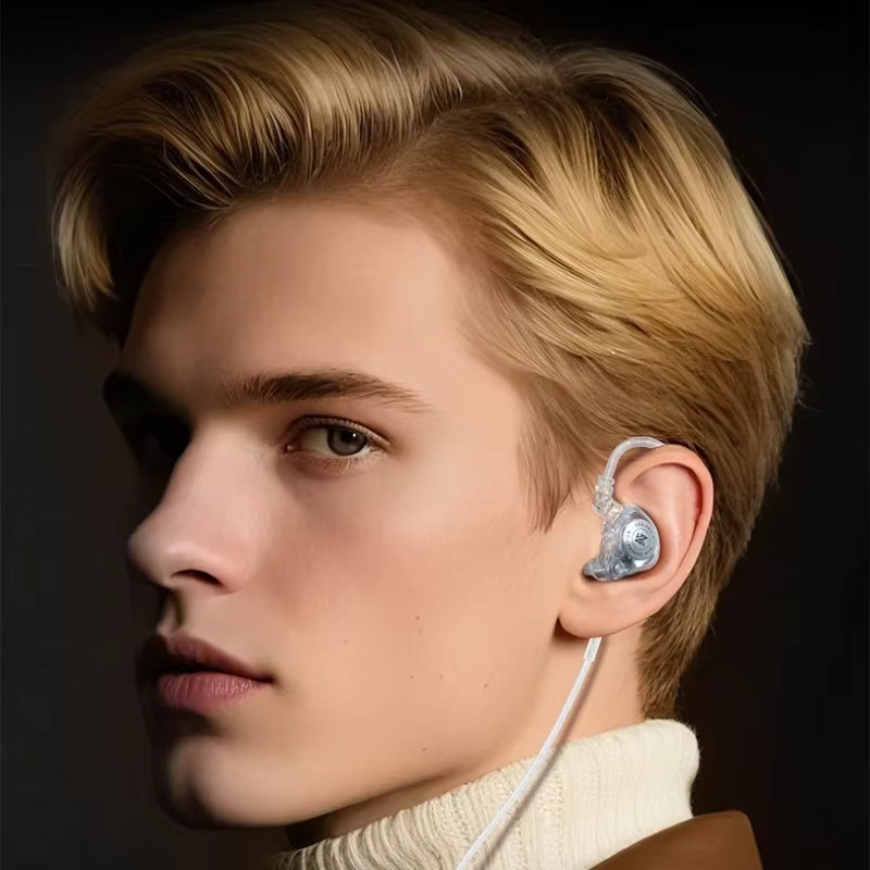KZ EDX PRO 2 In-Ear-Kopfhörer mit dynamischem HiFi-Bass, transparentes Design, 3,5 mm Klinkenanschluss und abnehmbarem Kabel - Bild 2
