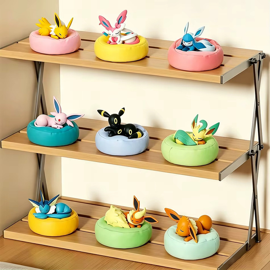 Bandai Pokémon Eevee Schlafpositionen-Serie Blind Box, Sylveon Umbreon Flareon, PVC-Spielzeug, Desktop-Dekoration Modell - Bild 2