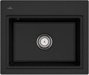 Villeroy & Boch Spüle Subway Style 60S mit Ablaufgarnitur, Armatur und Gitter in Chrom und Schwarz - Bild 1