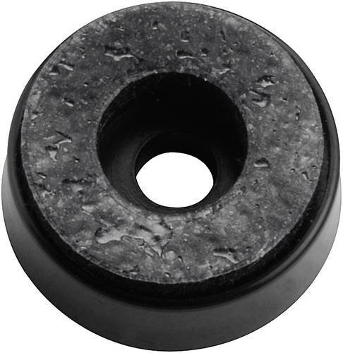 TRU Components Anschraubpuffer Schwarz Durchmesser: 20 mm, Höhe: 7,5 mm - Bild 1