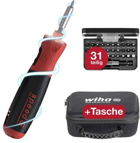 Wiha speedE PocketDrive 45791 Akku-Stabschrauber mit 31-teiligem Bit-Set in Box und Tasche - Bild 2