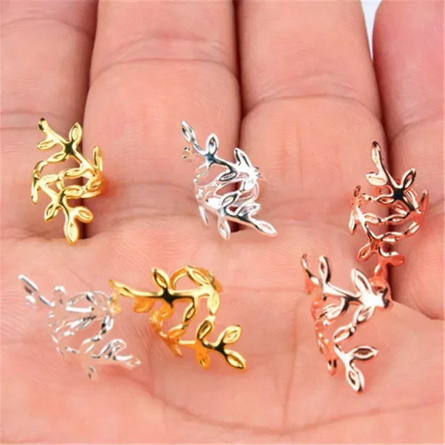 20 Stück Haar Dreadlock Ringe Metall, Gold Silber, Unisex - Bild 1