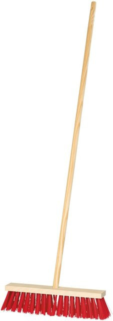 LUX-TOOLS Straßenbesen mit Stiel und Kunststoffborsten, Breite: 40 cm - Bild 1