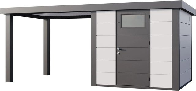 Telluria Gerätehaus Classico Weiß B/H/T: 542 x 219 x 258 cm - Bild 1