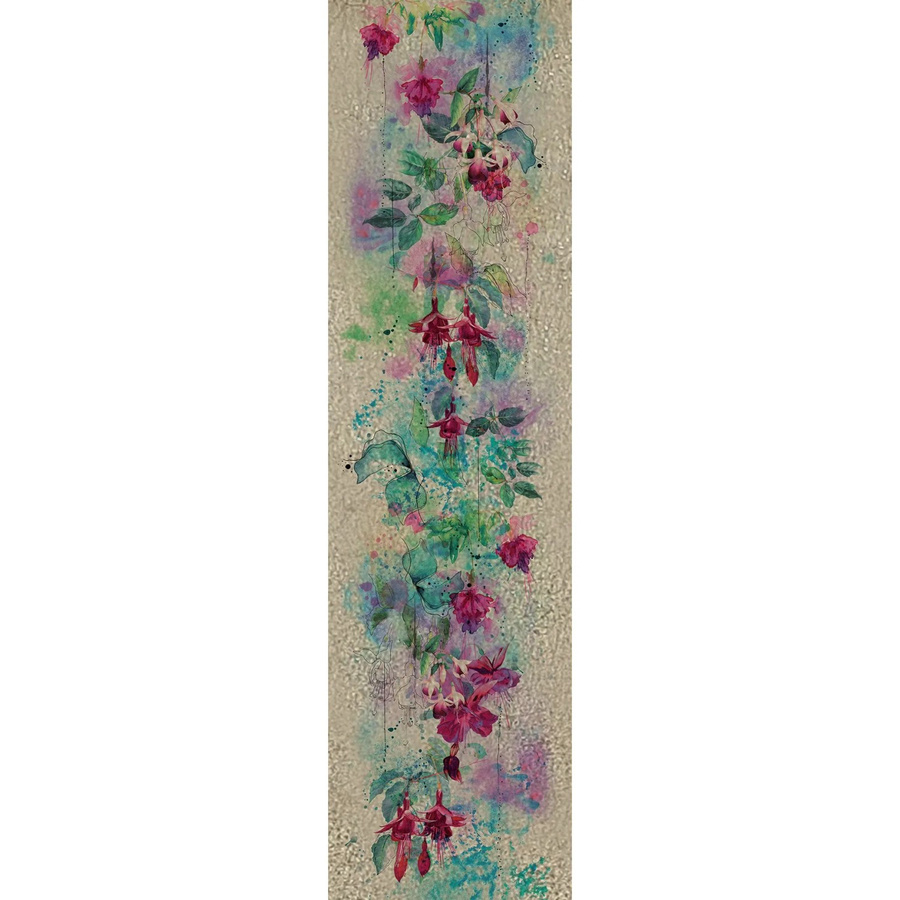 Marburg Vliestapete mit modernem Blumenmotiv in Gold, Breite: 70 cm, Höhe: 270 cm - Bild 2