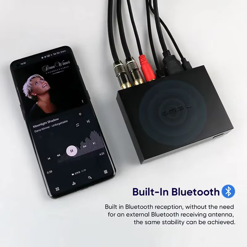 SMSL PS100 Multifunktionaler Audio-Konverter DAC mit HDMI ARC und ES9023 Chip in Schwarz - Bild 3