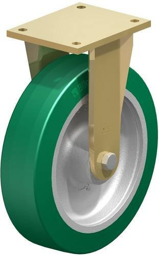 Blickle Bockrolle BS-GST 302K in Grün und Silber mit 300 mm Rad-Durchmesser und 1800 kg Tragfähigkeit - Bild 1