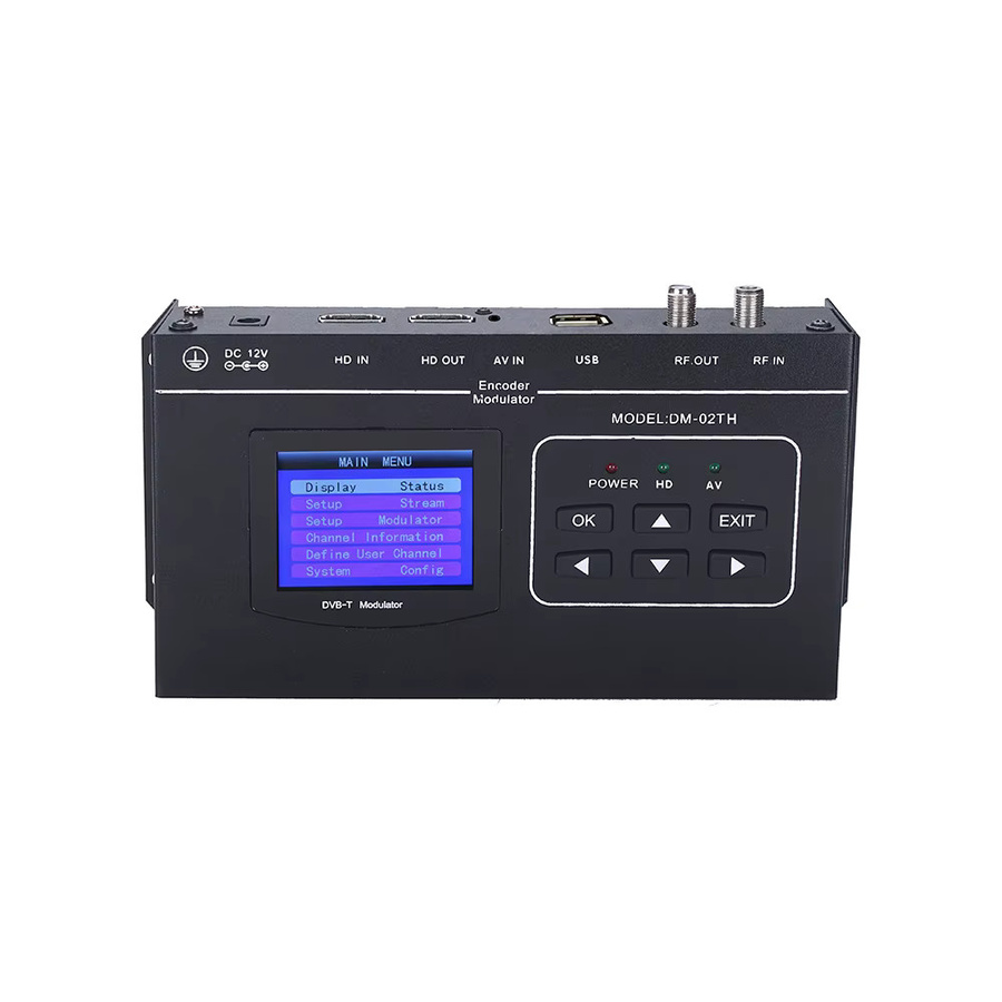 Tuoying HDMI-zu-RF Einkanaliger HD Digital-Encoder Modulator für Hotel-TV-Systeme DVB-C DVB-T ISDB-T Schwarz - Bild 2