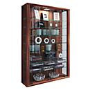 VCM Wandvitrine Vitrosa Mini in Nussbaum mit LED-Beleuchtung und Glastüren, B/T/H: 59 x 18 x 90 cm - Bild 5