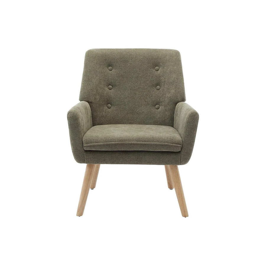 Vente-unique Sessel Serino mit gerader Rückenlehne in Grün aus Stoff, B/T/H: 65 x 65 x 65 cm - Bild 2