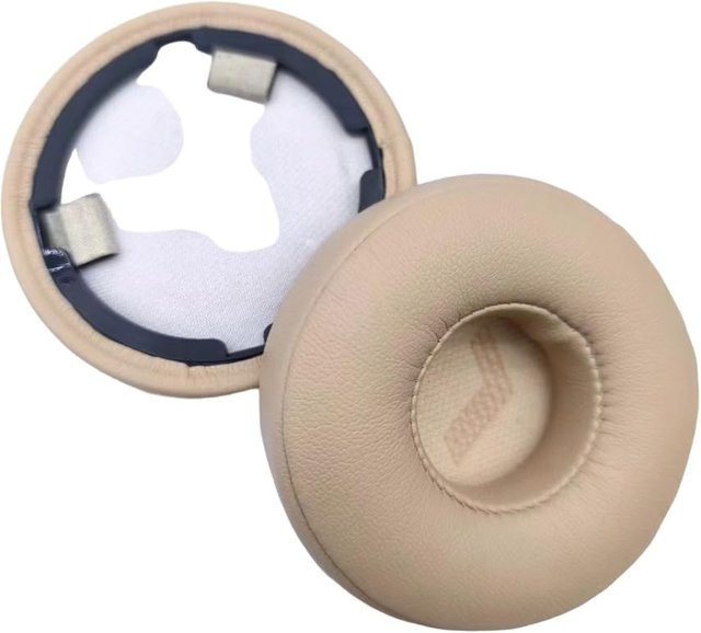 Ersatz-Ohrpolster für JBL Live 670NC aus weichem Proteinleder mit geräuschisolierendem Schaumstoff in Rosa und Beige - Bild 1