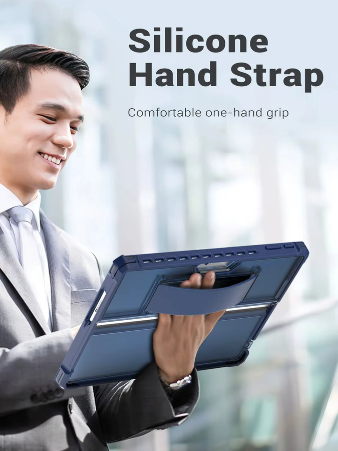 Robuste All-in-One Schutzhülle mit Ständer für Microsoft Surface Pro 11, Surface Pro 10 und Surface Pro 9 (13 Zoll) in Blau - Bild 6