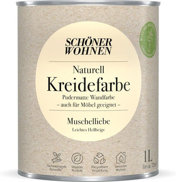 Schöner Wohnen Kreidefarbe Naturell Muschelliebe in Beige und Multicolour - Bild 1