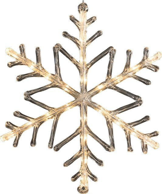 Konstsmide LED Acryl Schneeflocke Warmweiß mit 24 Dioden - Bild 1
