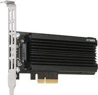 Icy Dock MB987M2P-1B PCIe RAID Controller Card für SSD in Schwarz - Bild 1