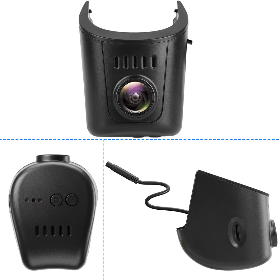 Podofo 4K Dashcam 2160P Video Auto-Blackbox für Audi mit WLAN-App in Schwarz - Bild 8