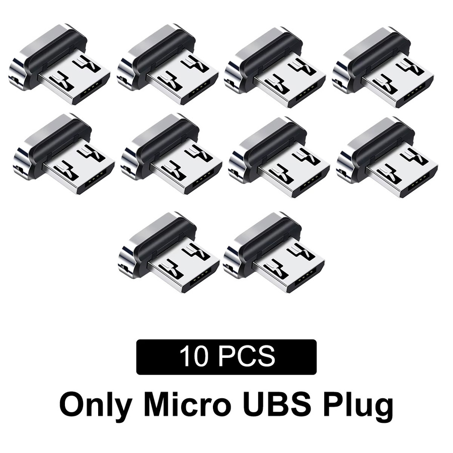 FONKEN Magnetische Ersatzstecker für Redmi Note 12 Turbo, USB-C und Micro USB Adapter in Silber - Bild 3