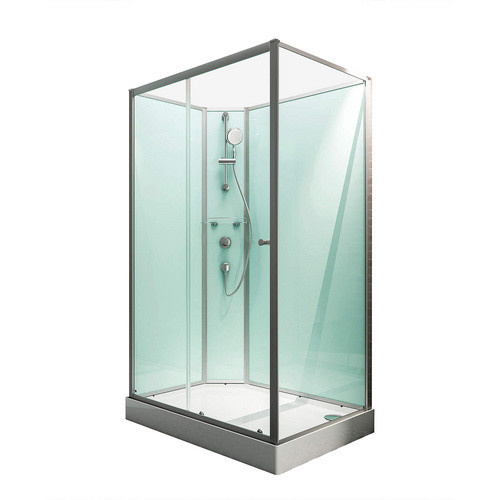 Schulte Komplettdusche Express Plus Ibiza, Anschlagrichtung links, weiß/silberfarben, B/T/H: 120 x 90 x 204 cm - Bild 3