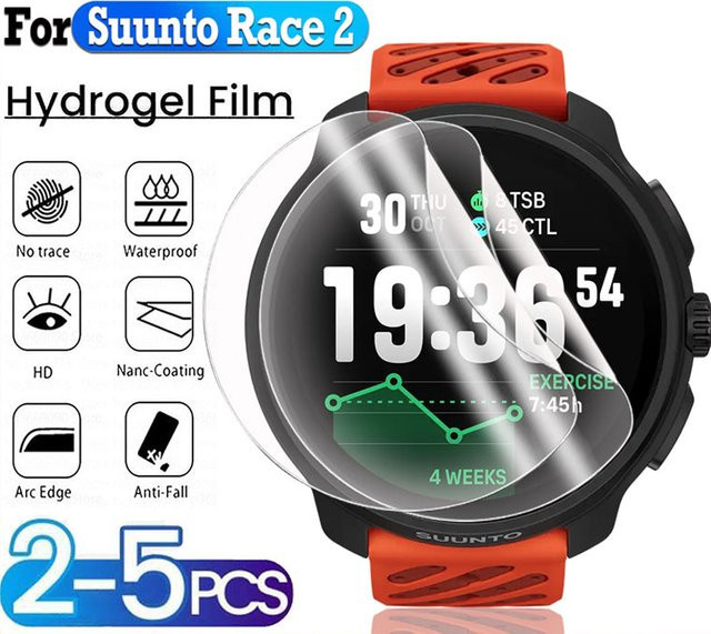 Suunto Screen Protector Hydrogel Film, transparent, Suunto Race 2 - Bild 1