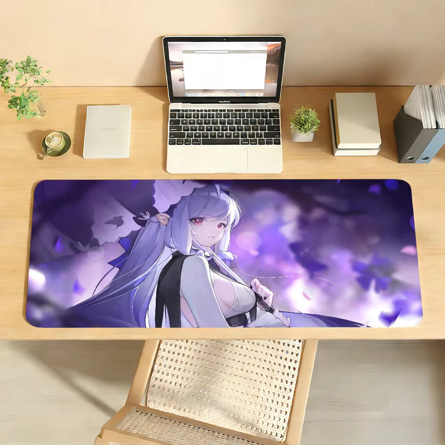 Game ZZZ Vivian Mauspad in Purple, rutschfeste Gamer-Schreibtischunterlage für Laptop und Büro - Bild 3