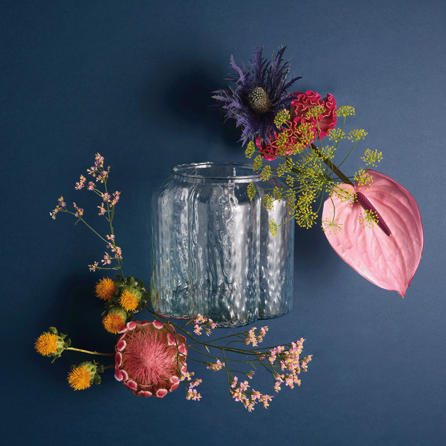 BLUME2000 Lieblingsvase M Jubiläums-Edition aus Glas, transparent, Höhe: 19,0 cm, Breite: 19,0 cm, Tiefe: 19,0 cm - Bild 1