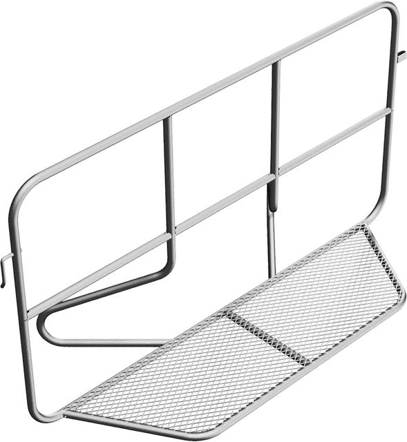 Schake Polizeigitter Typ L Site Fence aus Stahl, silber, Höhe: 210 cm, Breite: 110 cm, Tiefe: 60 cm - Bild 1