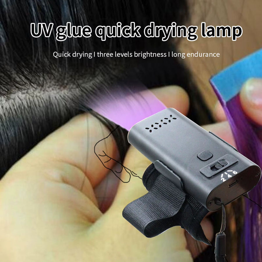 Qiilu LED-Haarverlängerungslicht, 395 nm, 6 W, 3000 mAh, Unisex - Bild 3
