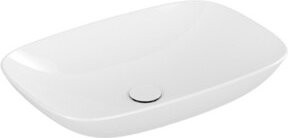 Villeroy & Boch Aufsatzwaschtisch Loop & Friends aus Keramik, weiß, Rechteck, B/T: 62 x 42 cm, mit Überlauf - Bild 1