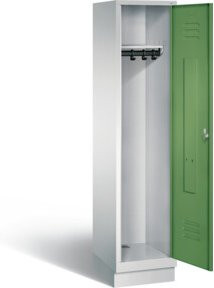 C+P Garderobenschrank Classic in Resedagrün und Lichtgrau, H x B x T: 180 x 42 x 50 cm - Bild 1