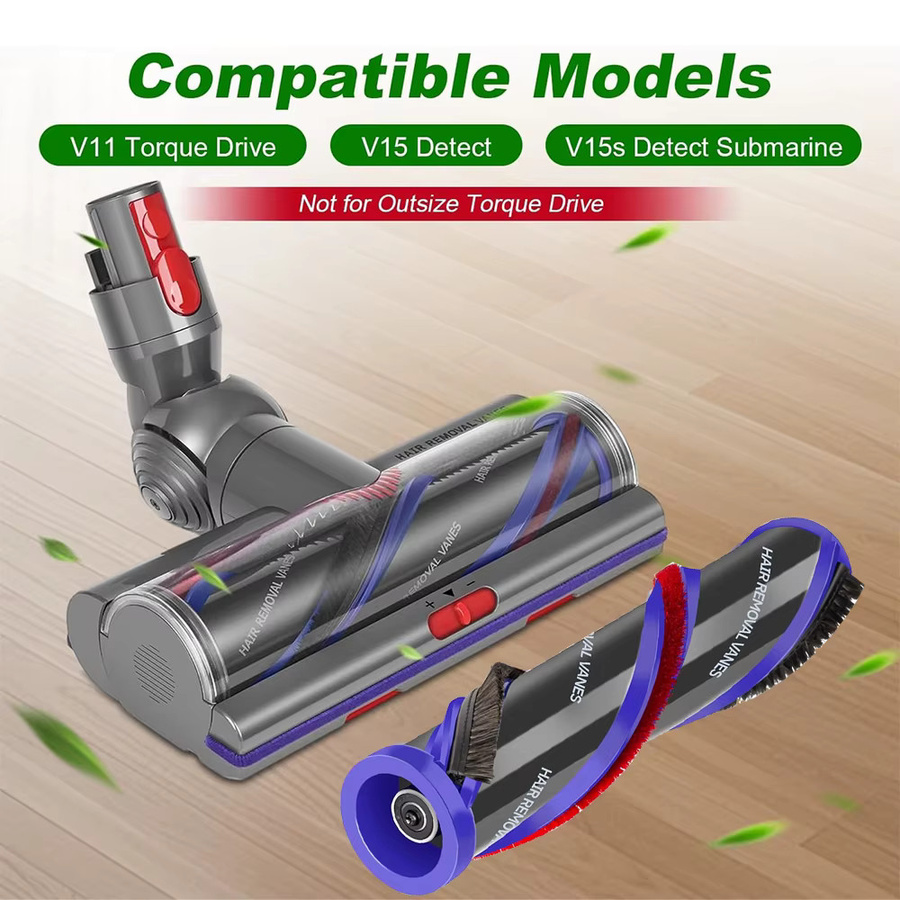 Dyson Hochdrehmoment-Rollenbürste Ersatzteil für V11 V15 Gen5 für Hartholzböden und verschiedene Bodenarten - Bild 2