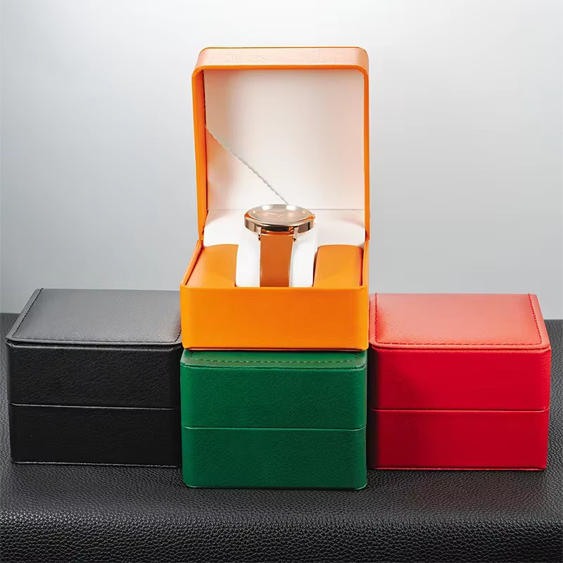 CAOWTAN Uhrenaufbewahrungsbox, PU Leder, Einzeluhr, Herren - Bild 2
