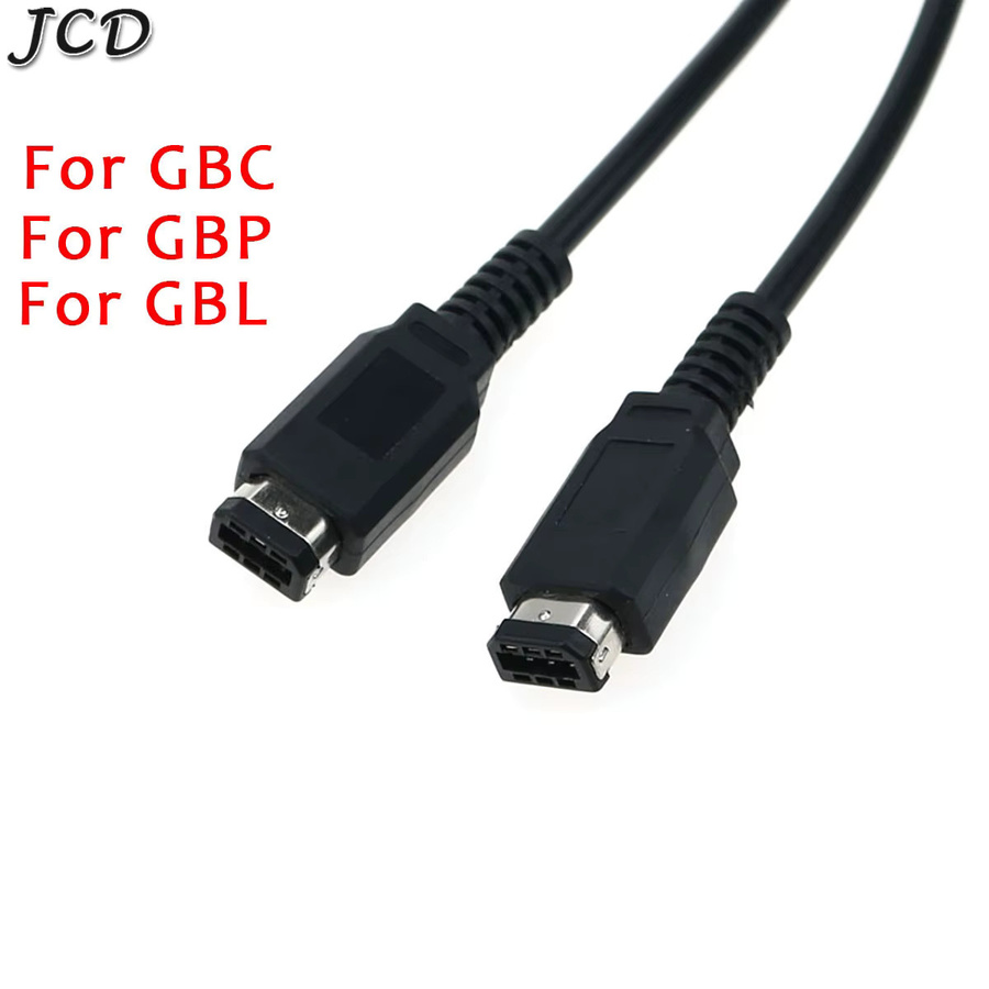 JCD Verbindungskabel für 2 Spieler Online-Verbindung für GameBoy Advance GBA SP, GameBoy Color GBC, GBP und GBL in Schwarz, 1,2 m Länge - Bild 1