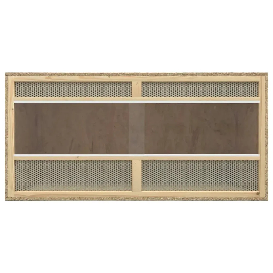 vidaXL Terrarium aus Holzwerkstoff und Glas in Braun, B/T/H: 100 x 47 x 47 cm - Bild 2