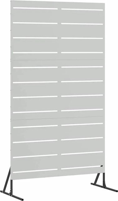 vidaXL Sichtschutz Paravent aus Stahl in Grau, B/T/H: 100 x 50 x 180 cm - Bild 1