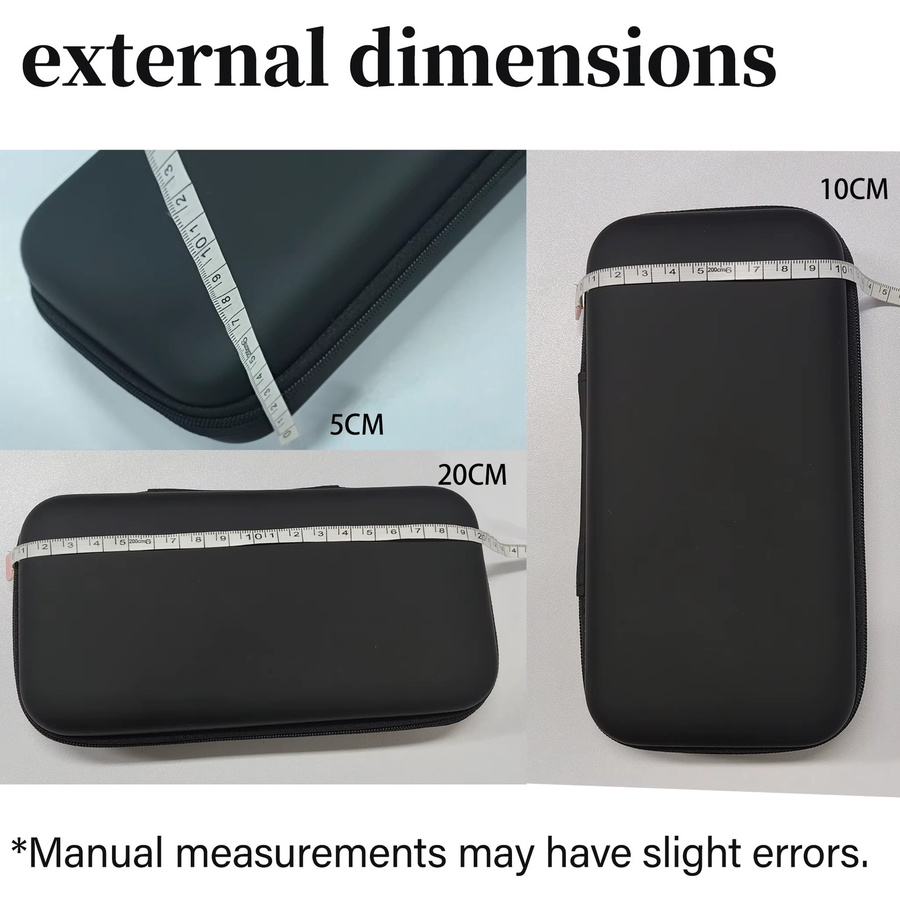 TRIMUI Smart Pro S EVA Hartschalen-Tragetasche mit gehärtetem Glas-Display und Spiele-Aufbewahrungstasche in Schwarz - Bild 4