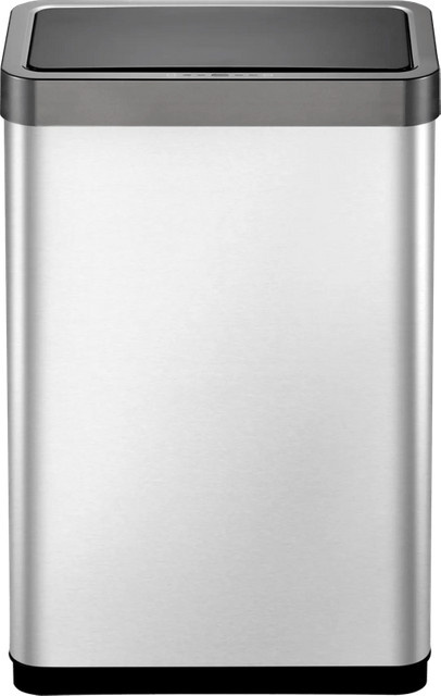EKO Mirage X Sensor Mülleimer aus Edelstahl in Silber mit 47 Litern Fassungsvermögen und Soft-Close-Funktion - Bild 1