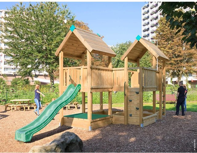 Hy-Land Spielgerät P6 mit Rutsche aus Douglasie und Holz - Bild 1