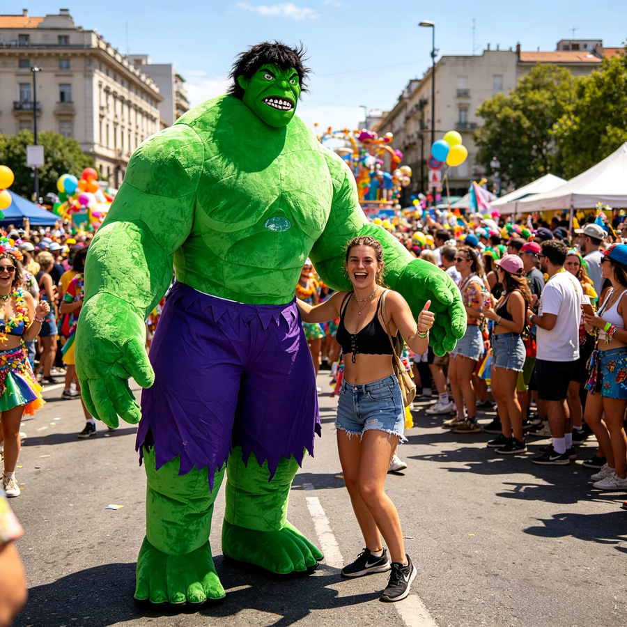 SAYGO Mutanten-Riesen-Aufblasbares Kostüm, Maskottchen, Plüsch-Set - Bild 2