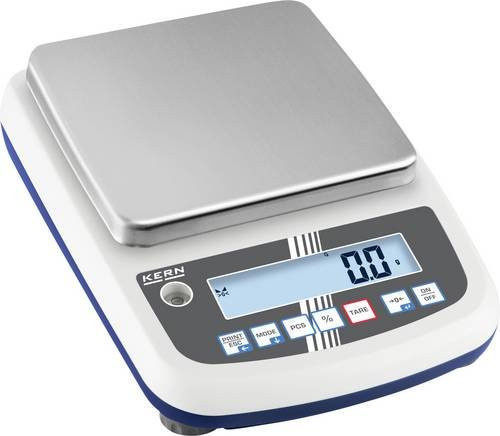 Kern PFB 6000-1 Präzisionswaage in Weiß mit einem Wägebereich von 6000g und einer Ablesbarkeit von 0,1g - Bild 1