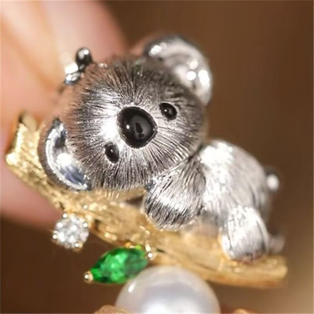 Anhänger Crit Koala, Silber, Ohne Stein - Bild 1