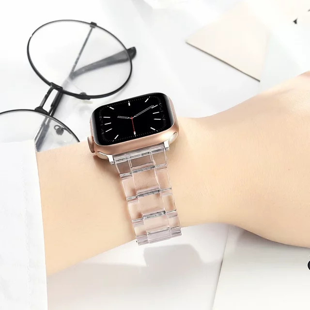 PEO Uhrenarmband Kunststoff, Transparent, Weiß, Unisex - Bild 1