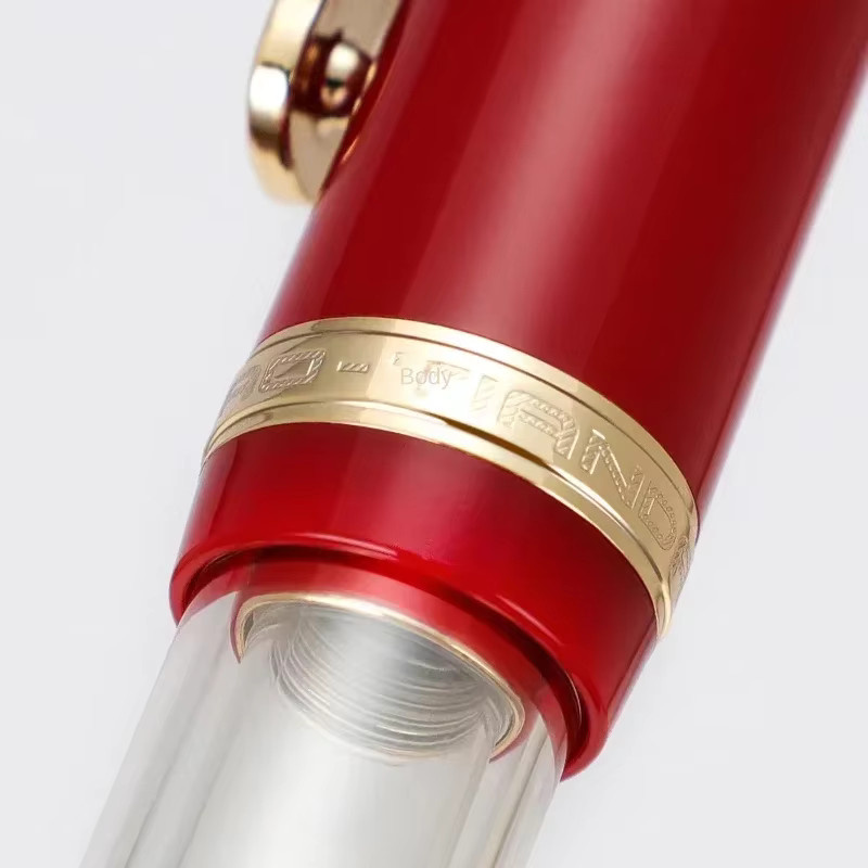 JINHAO 1935 TIANDAO Füllfederhalter aus transparentem Resin mit Schwert-Feder und Gitarren-Clip - Bild 3