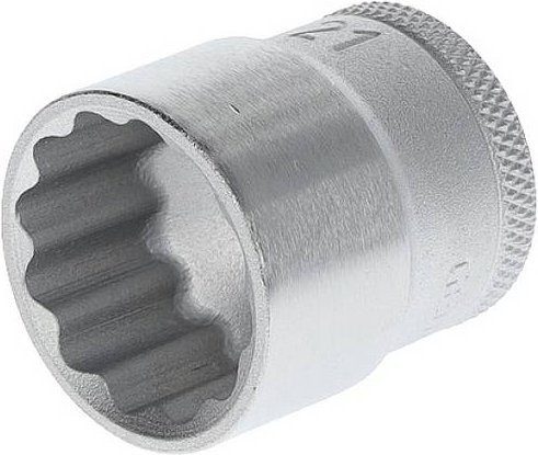 Gedore Steckschlüsseleinsatz 12-kant 3/8 Zoll, SW 21mm, Farbe Silber - Bild 1