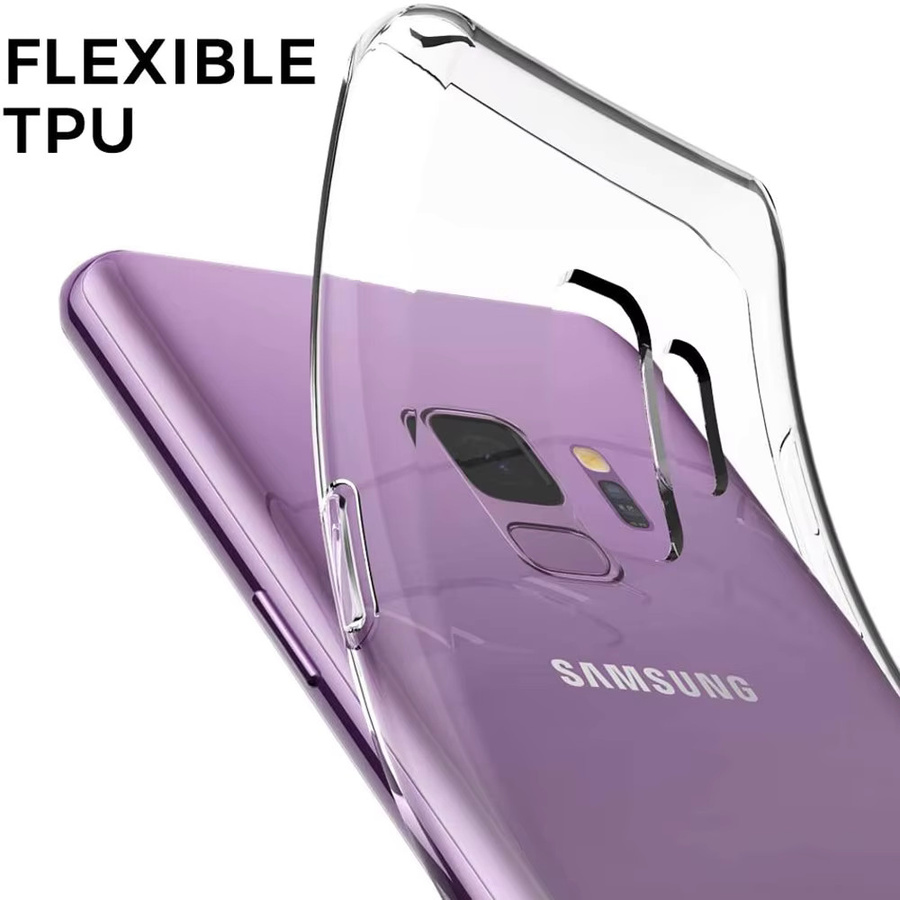 Transparente Silikonhülle für Samsung Galaxy S9 S10 S20 S21 S22 Note 8 Note 9 Note 10 Note 20 Plus Bumper Case - Bild 3
