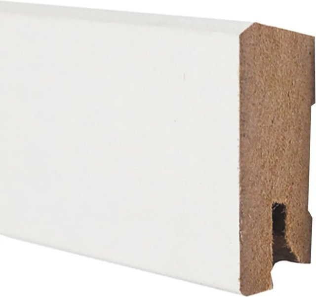 Döllken Profiles Sockelleiste Cubica 50 in Weiß, H x B x T: 50 mm x 14 mm x 2400 mm - Bild 1